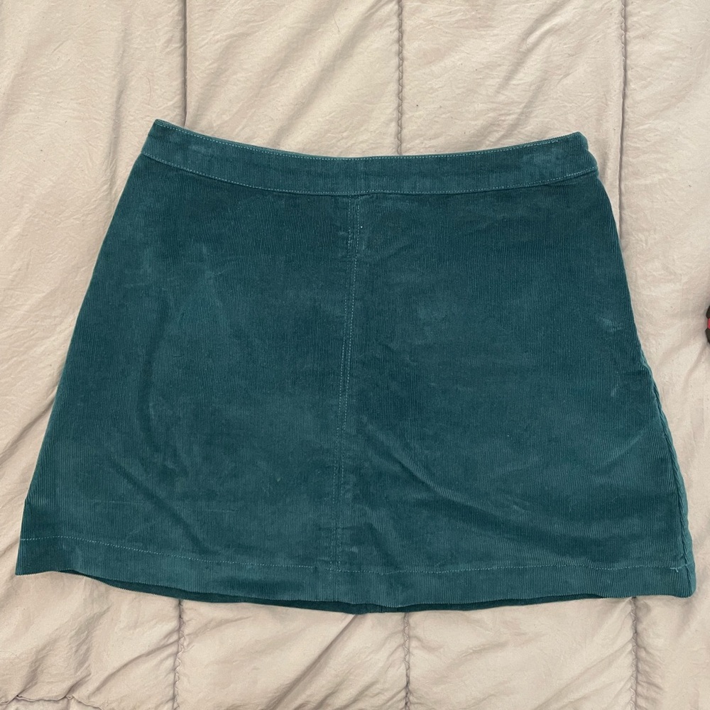 Green corduroy skirt from Abercrombie & Fitch